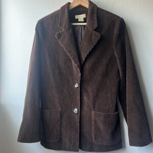 Limited American Chino Brown Corduroy Blazer Size 4